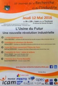 Usine du futur - 10e journée de la recherche et de l'industrie - 12 mai 2016