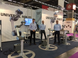 Nos experts cobotiques présentent Universal Robots au salon All4Pack