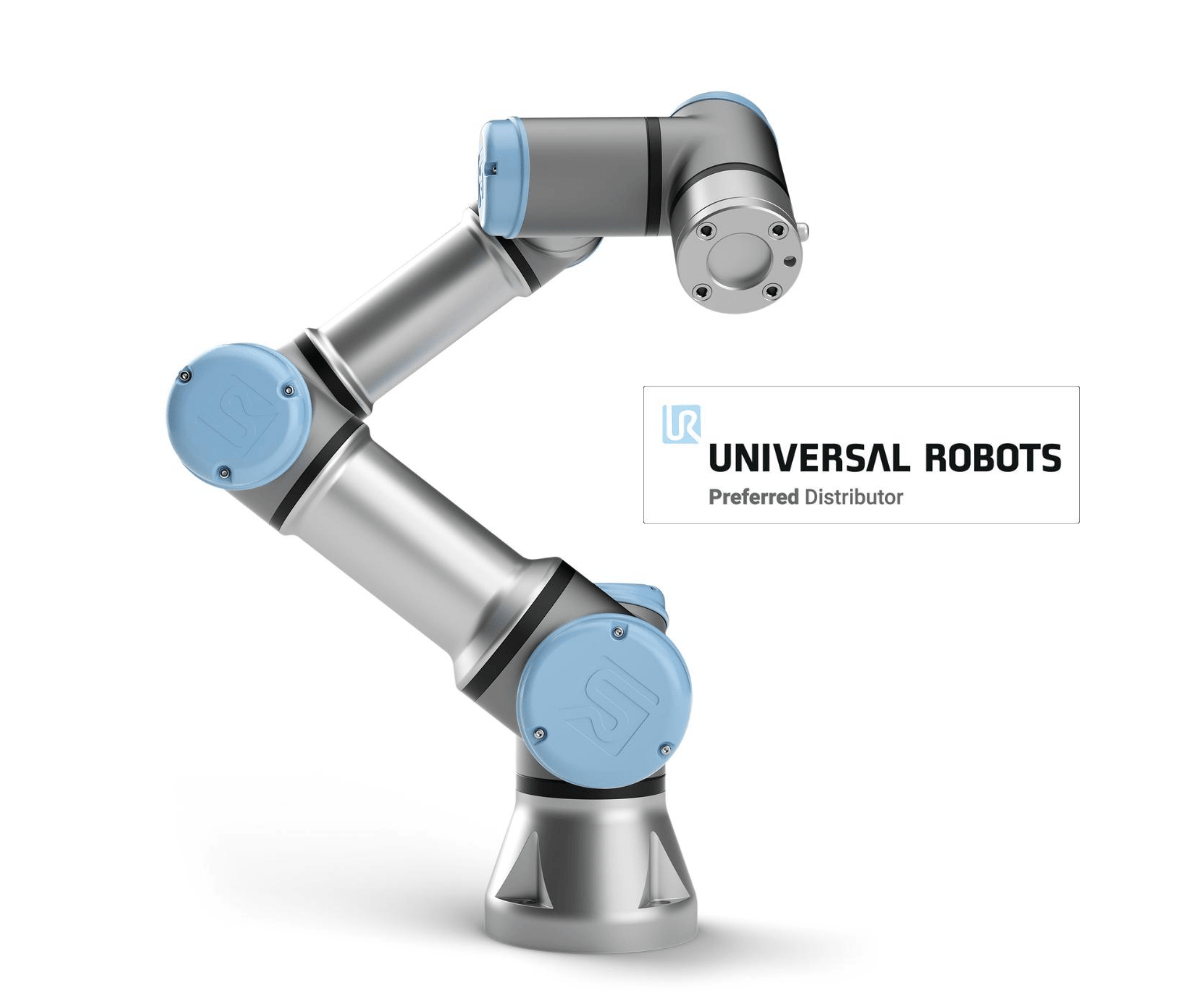 Universal Robots UR3 e, le cobot (robot collaboratif) capable de porter jusqu'à 3 kg.